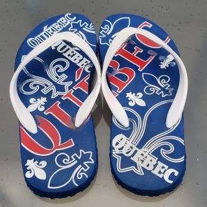 Womens "Quebec" flip flops, size 6